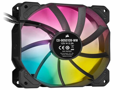 KULER ZA PC CORSAIR SP120 RGB ELITE/120MM X 25MM/RGB/CRNA