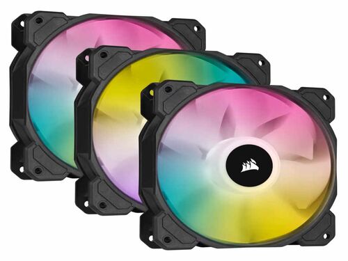 KULER ZA PC CORSAIR SP120 RGB ELITE/120MM X 25MM/RGB/CRNA