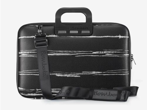 TORBA BOMBATA BLACK&WHITE 15,6"/CRNA