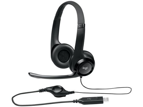 SLUŠALICE LOGITECH H390 ŽIČNE/USB/NOISE CANCELING MIC/1,9M/CRNA