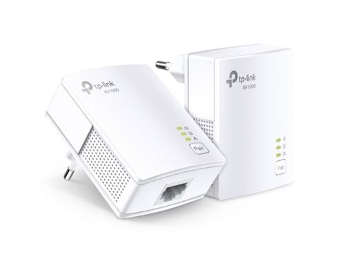 POWERLINE ADAPTER TP-LINK TL-PA7017 KIT AV1000/1GB/HOMEPLUG AV2/HOMEPLUG AV/300M