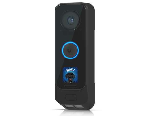 DUAL-CAMERA 4K VIDEO DOORBELL WITH PROGRAMMABLE DISPLAY, FINGERPRINT ACCESS AND INTEGRATED PORCH LIG