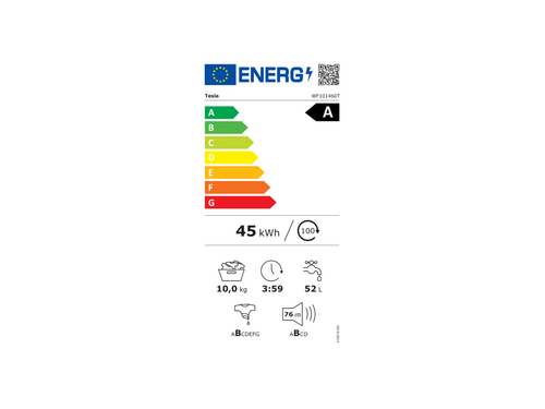 VEŠ MAŠINA TESLA WF101460T INVERTER/10KG/1400 OBRTAJA/A/85X59,5X62,5CM/BELA