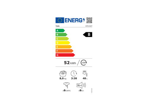 VEŠ MAŠINA TESLA WF91460T INVERTER/9KG/1400 OBRTAJA/A/85X59,5X56CM/BELA