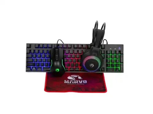 TASTATURA + MIŠ + SLUŠALICE + PODLOGA MARVO LOOT 40 CM416