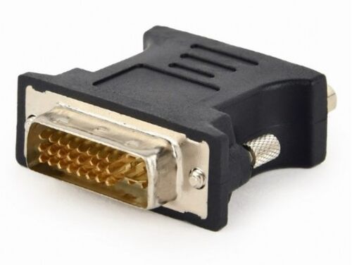 A-DVI-VGA-BK GEMBIRD ADAPTER DVI-I 24+5-PIN MALE TO VGA 15-PIN HD (3 ROWS) FEMALE, BLACK DVI-I