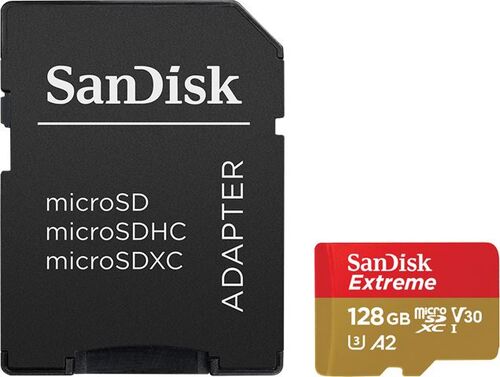 MEM SD MICRO 64GB SANDISK EXTREME, A1, V30, U3 + A