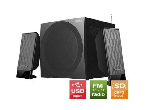 MICROLAB M300U AKTIVNI DRVENI ZVUCNICI 2.1  38W RMS(14W,2X12W) SD, USB, FM RADIO, 3.5MM