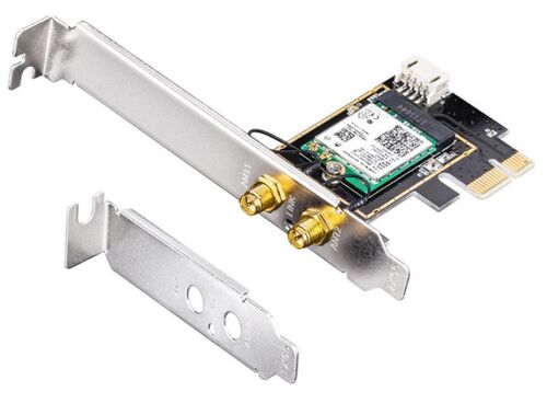 CUDY WE3000 AX5400 WI-FI 6E + BT5.2 PCI EXPRESS ADAPTER 2.4+5GHZ, 2X5DBI DETACHABLE ANTENNA