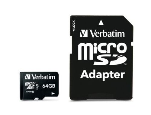 VERBATIM MICROSD U1 64GB ADP (44084)