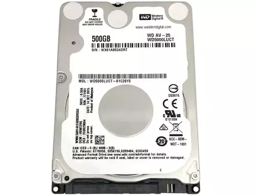 HARD DISK 2.5 SATA3 WESTERN DIGITAL 500GB 32MB WD5000LUCT