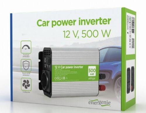 EG-PWC500-01 GEMBIRD 12V AUTO INVERTER DC/AC 500W+USB PORT