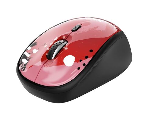 YVI WIRELESS MOUSE RED BRUSH (24440)