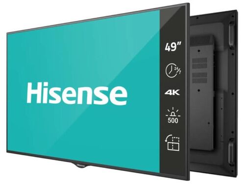 MONITOR HISENSE 49 INCA 49BM66AE 4K UHD 500 NITA DIGITAL SIGNAGE DISPLAY - 24/7 OPERATION