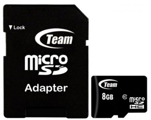 TEAMGROUP MICRO SDHC 8GB CLASS 10+SD ADAPTER TUSDH8GCL1003