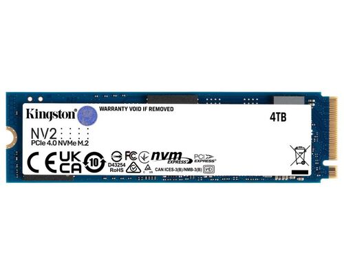 KINGSTON 4TB M.2 NVME SNV2S/4000G NV2 SERIES SSD