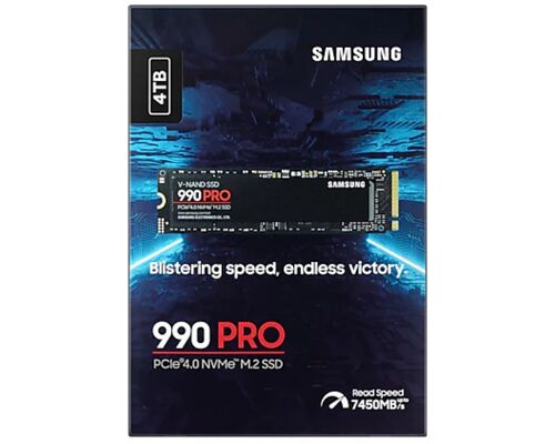 SAMSUNG 4TB M.2 NVME MZ-V9P4T0BW 990 PRO SERIES SSD