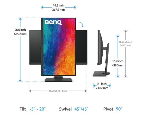 BENQ 27 INČA PD2705Q QHD IPS LED DIZAJNERSKI MONITOR