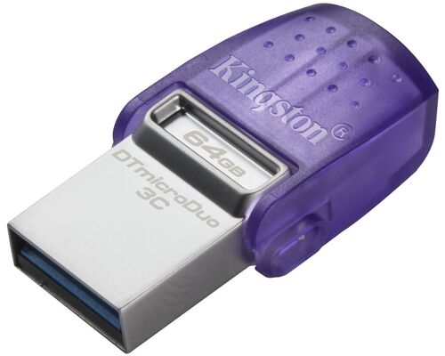 KINGSTON 64GB DATATRAVELER MICRODUO 3C USB 3.2 FLASH DTDUO3CG3/64GB