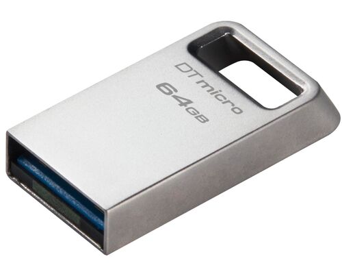 KINGSTON 64GB DATATRAVELER MICRO USB 3.2 FLASH DTMC3G2/64GB SREBRNI