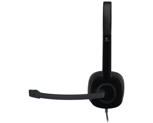 LOGITECH H151 STEREO HEADSET SINGLE JACK SLUŠALICE SA MIKROFONOM CRNE