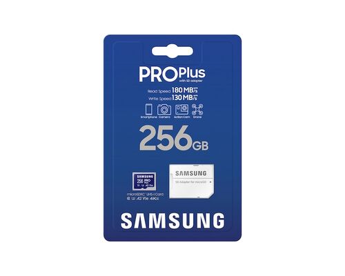 SAMSUNG MEMORIJSKA KARTICA PRO PLUS MICROSDXC 256GB U3 + ADAPTER MB-MD256SA