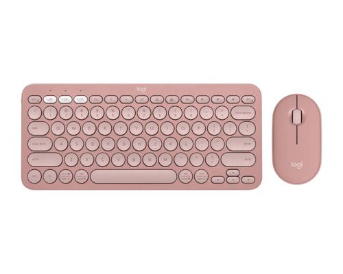 LOGITECH PEBBLE2 WIRELESS COMBO US TASTATURA I MIŠ ROZE