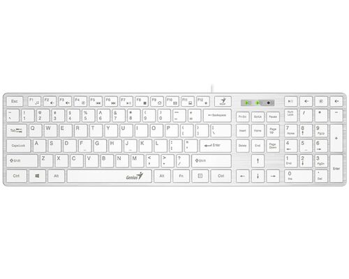 GENIUS SLIMSTAR 126 USB US BELA TASTATURA