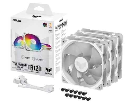 ASUS TUF GAMING TR120 ARGB WHITE EDITION 3IN1 VENTILATOR