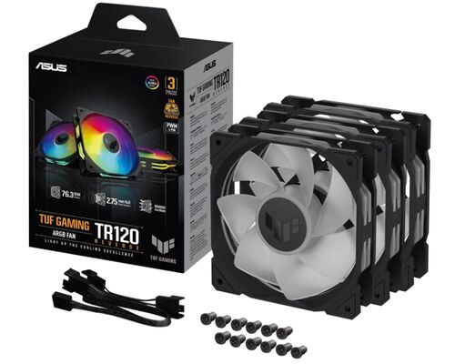 ASUS TUF GAMING TR120 ARGB REVERSE BLACK 3IN1 VENTILATOR