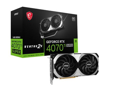 MSI NVIDIA GEFORCE RTX 4070 TI 16GB 256BIT RTX 4070 TI SUPER 16G VENTUS 2X OC GRAFIČKA KARTA