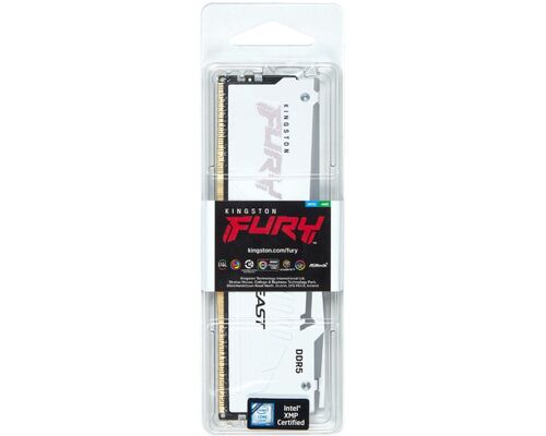 KINGSTON DIMM DDR5 32GB 5200MT/S KF552C40BWA-32 FURY BEAST RGB WHITE XMP