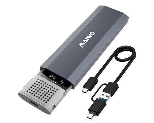 MAIWO USB 3.2 TIP-C KUĆIŠTE ZA M.2 PCIE NVME SSD, ALUMINIUM, BEZ ALATA, K1689P