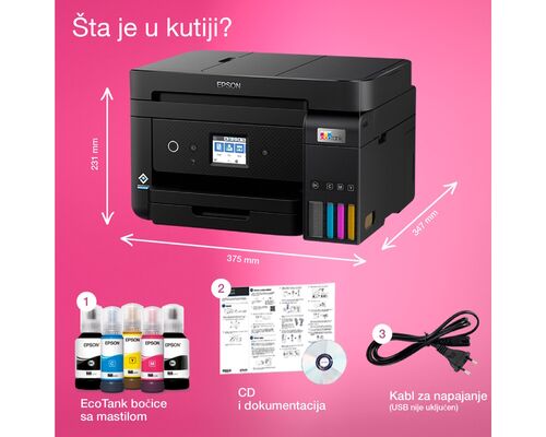 EPSON L6460 ECOTANK MULTIFUNKCIJSKI INKJET ŠTAMPAČ