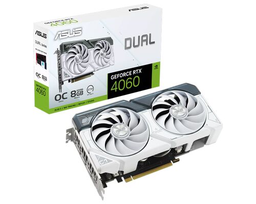 ASUS NVIDIA GEFORCE RTX 4060 8GB 128BIT DUAL-RTX4060-O8G-WHITE GRAFIČKA KARTA