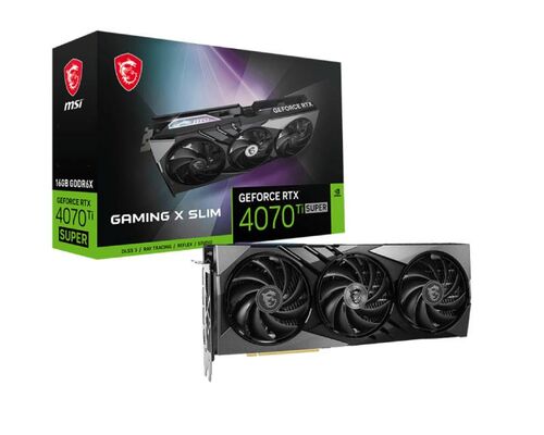 MSI NVIDIA GEFORCE RTX 4070 TI 16GB 256BIT RTX 4070 TI SUPER 16G GAMING X SLIM GRAFIČKA KARTA