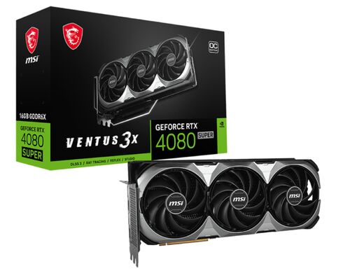 MSI NVIDIA GEFORCE RTX 4080 SUPER 16GB 256BIT RTX 4080 SUPER 16G VENTUS 3X OC GRAFIČKA KARTA