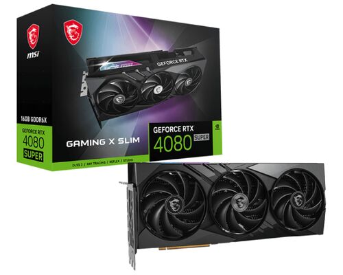 MSI NVIDIA GEFORCE RTX 4080 SUPER 16GB 256BIT RTX 4080 SUPER 16G GAMING X SLIM GRAFIČKA KARTA