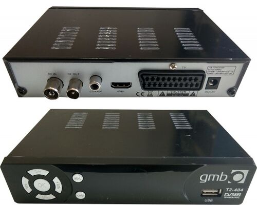 GMB-T2-404 * DVB-T2 SET TOP BOX USB/HDMI/SCART/RF-OUT, PVR, FULL HD, H264,HDMI-KABL,RF MODULATOR1319