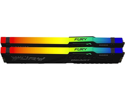 KINGSTON DIMM DDR5 32GB (2X16GB KIT) 5600MT/S KF556C36BBEAK2-32 FURY BEAST RGB EXPO