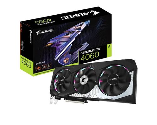 GIGABYTE NVIDIA GEFORCE RTX 4060 ELITE 8GB GV-N4060AORUS E-8GD GRAFIČKA KARTA