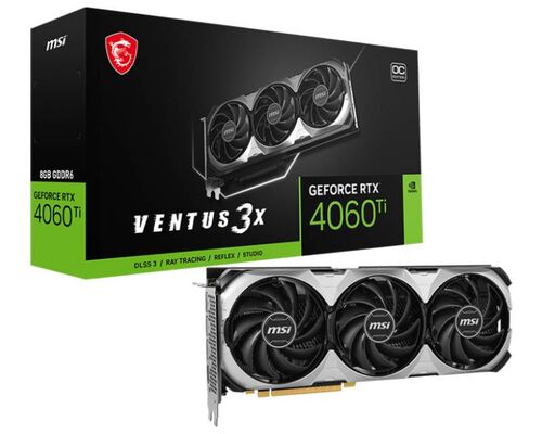 MSI NVIDIA GEFORCE RTX 4060 TI 8GB 128BIT RTX 4060 TI VENTUS 3X E 8G OC GRAFIČKA KARTA