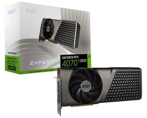 MSI NVIDIA GEFORCE RTX 4070 TI 16GB 256BIT RTX 4070 TI SUPER 16G EXPERT GRAFIČKA KARTA