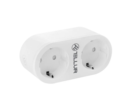 SMART WIFI UTICNICA TELLUR AC DUPLA PRIKAZ POTROŠNJE 16A 2400W