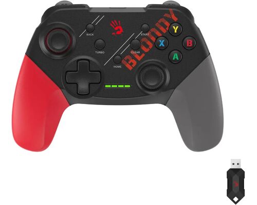 A4 TECH GPW50 BLOODY RGB DUAL-MODE 2.4G WIRELESS & WIRED GAMEPAD USB SPORTS RED