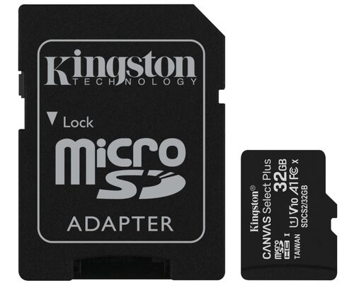 KINGSTON MEMORIJSKA KARTICA A1 MICROSDHC 32GB 100R CLASS 10 SDCS2/32GB + ADAPTER