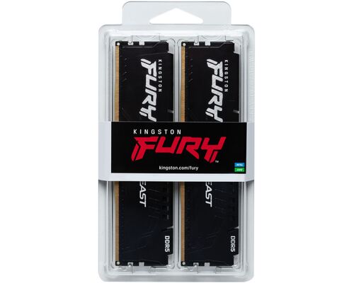 KINGSTON DIMM DDR5 64GB (2X32GB KIT) 6000MT/S KF560C40BBK2-64 FURY BEAST XMP