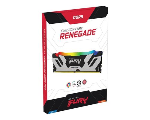 KINGSTON DIMM DDR5 64GB (2X32GB KIT) 6400MT/S KF564C32RSAK2-64 FURY RENEGADE RGB