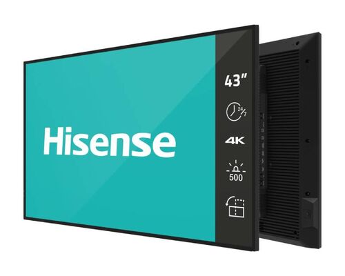 HISENSE 43 INČA 43DM66D 4K UHD 500 NITA DIGITAL SIGNAGE DISPLAY - 24/7 OPERATION