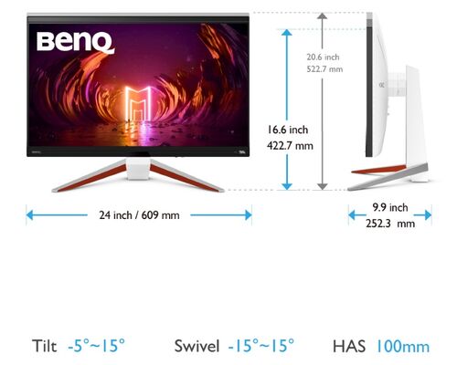 BENQ MOBIUZ 27 INČA EX2710U LED 4K IPS 144HZ GAMING MONITOR BELI